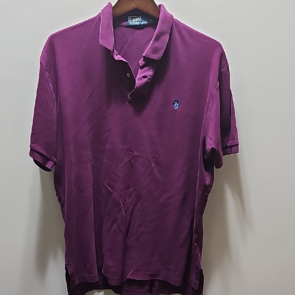 Ralph Lauren Purple Polo Shirt Classic Design